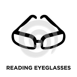 Reading eyeglasses iconÃÂ  vector isolated on white background, l photo